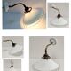 Opaline porcelain brass wall lamp early twentieth century