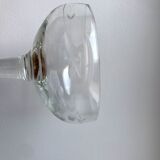 Set of 5 champagne glasses in crystal engraved 50s