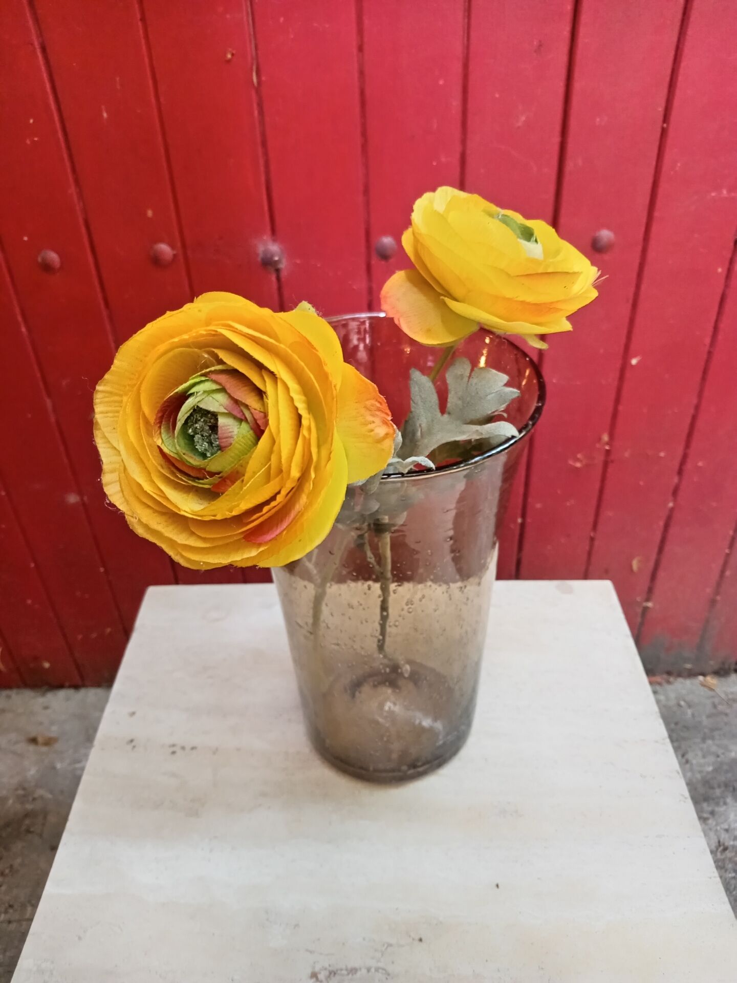 Blown glass vase