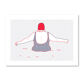 Illustration A4 naiade no. 2/8 brittany bather sea
