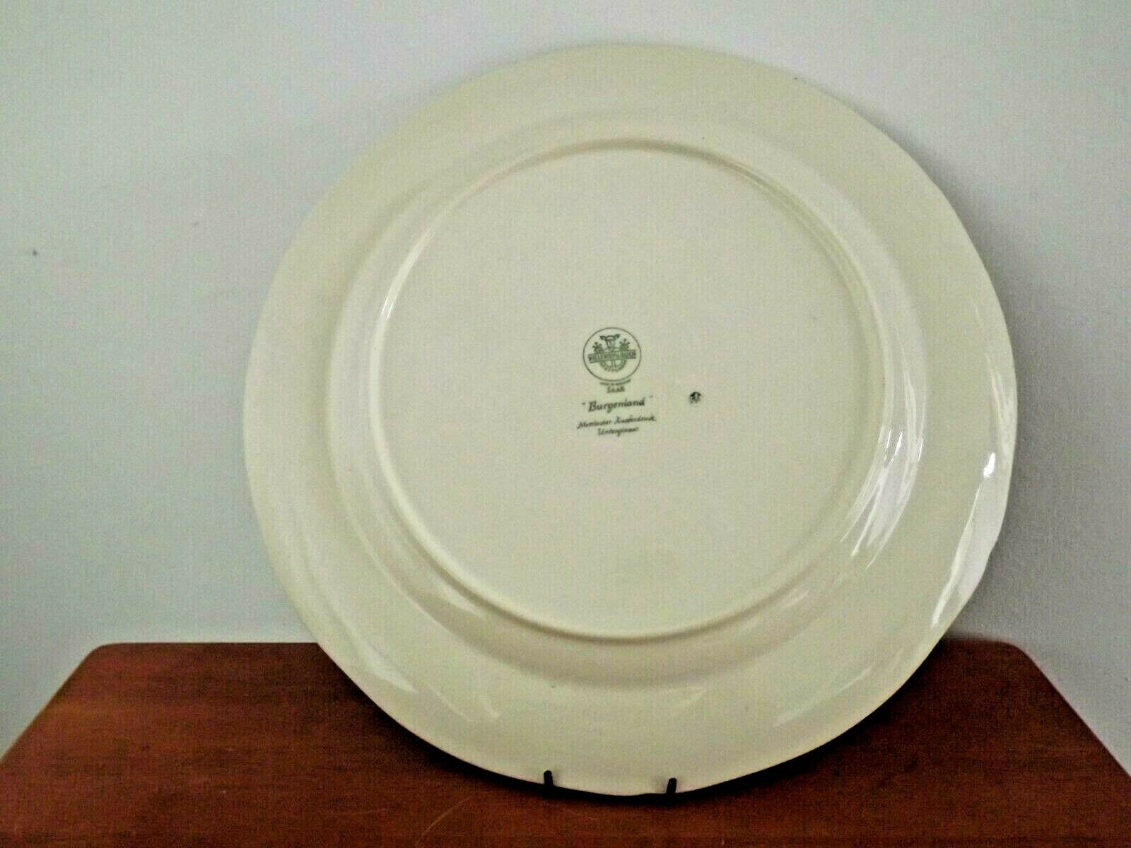 Vintage villiroy & boch burgenland serving plate in blue and white