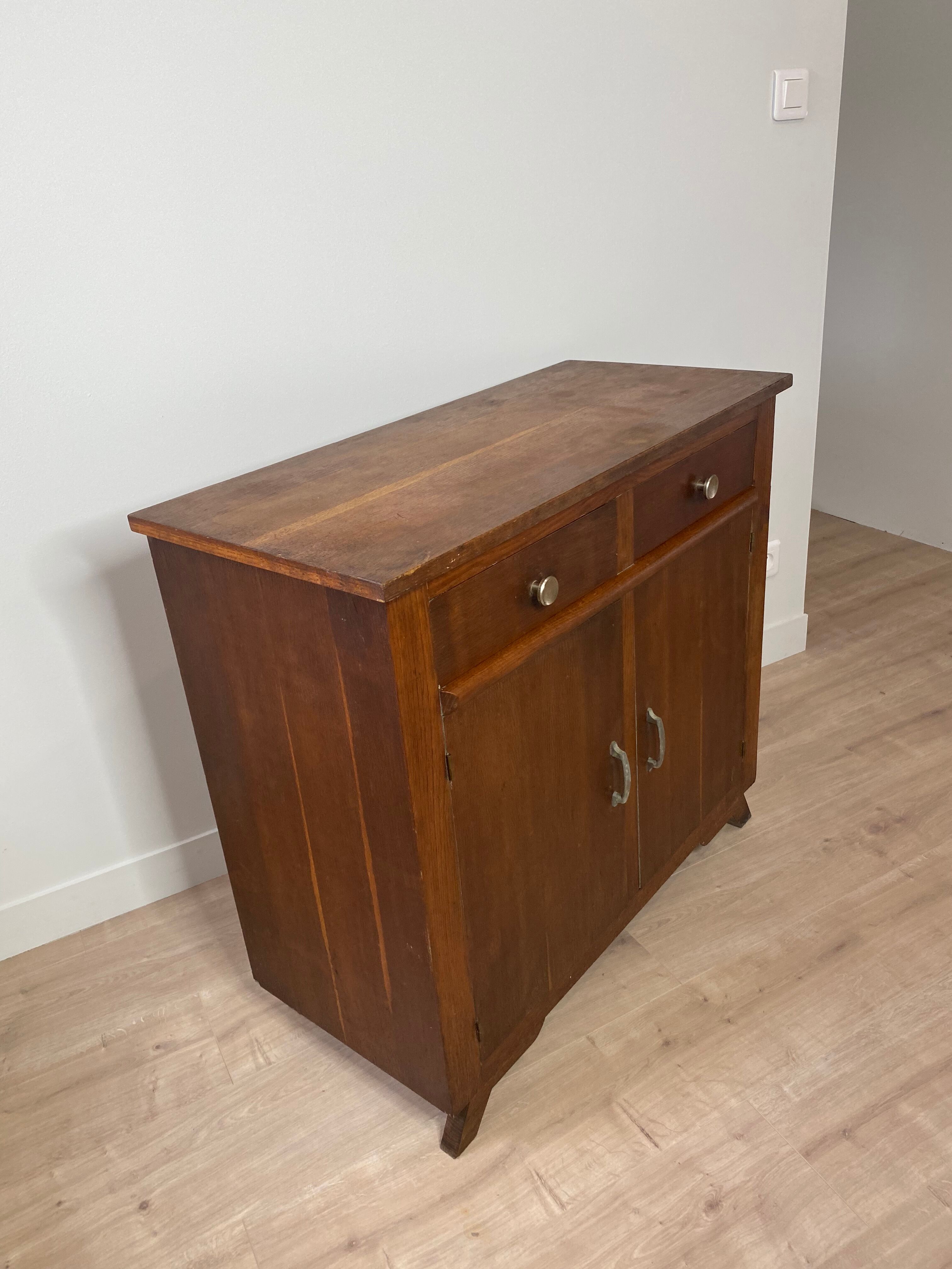 Oak wood sideboard