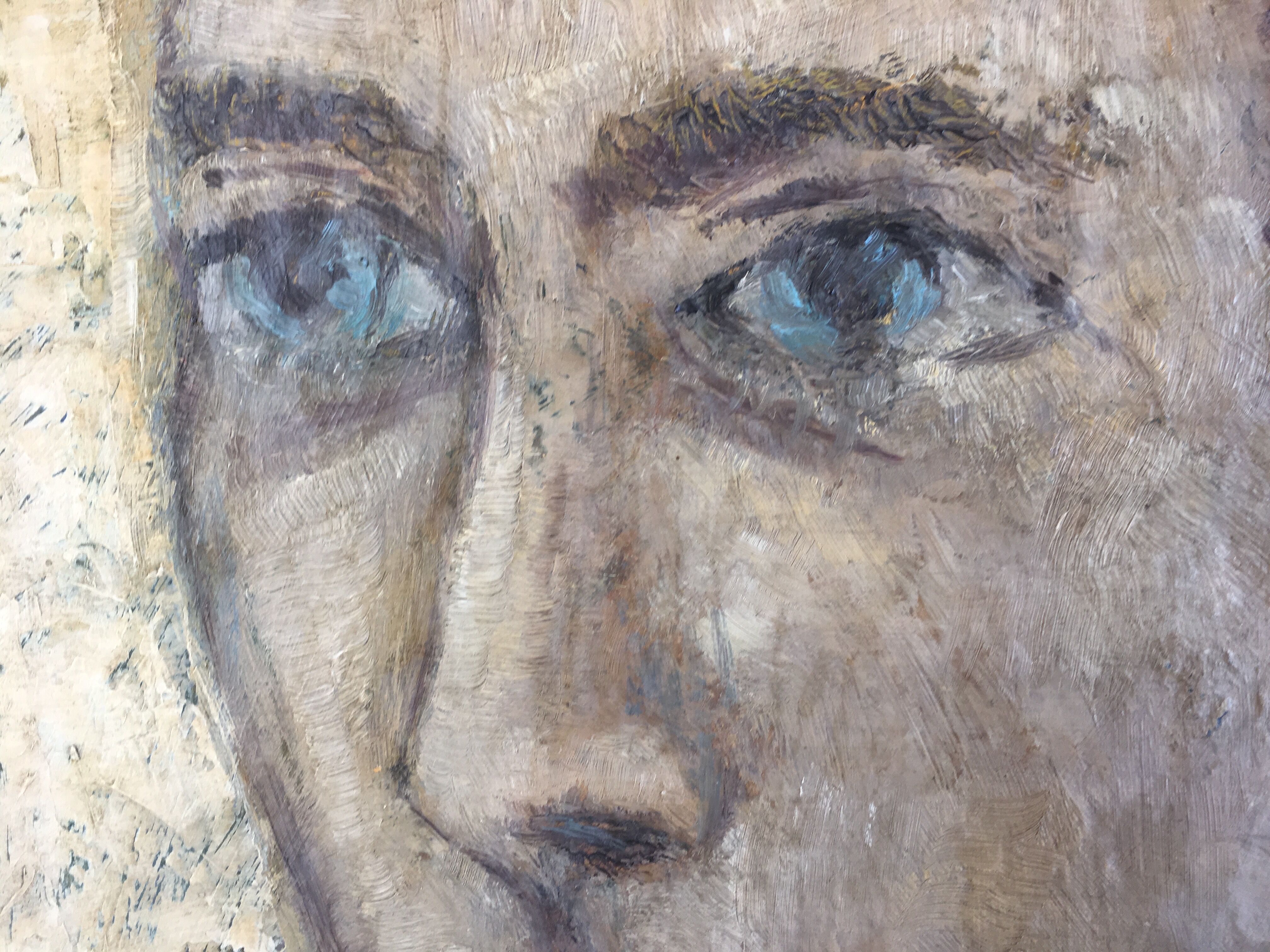 Portrait à l'huile d'homme à l'écharpe 60
