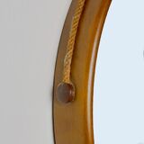 Mid-century wall mirror in teak, Italy, 1960s