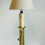 Vintage Solid Brass Candlestick Lamp