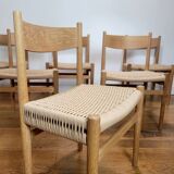 Set of 6 chairs by Hans J. Wegner for Carl Hansen & Søn, 1960