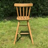 Children's wooden high chair