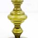80s Amber Glass Candle Holder