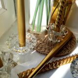 Glass candle holders