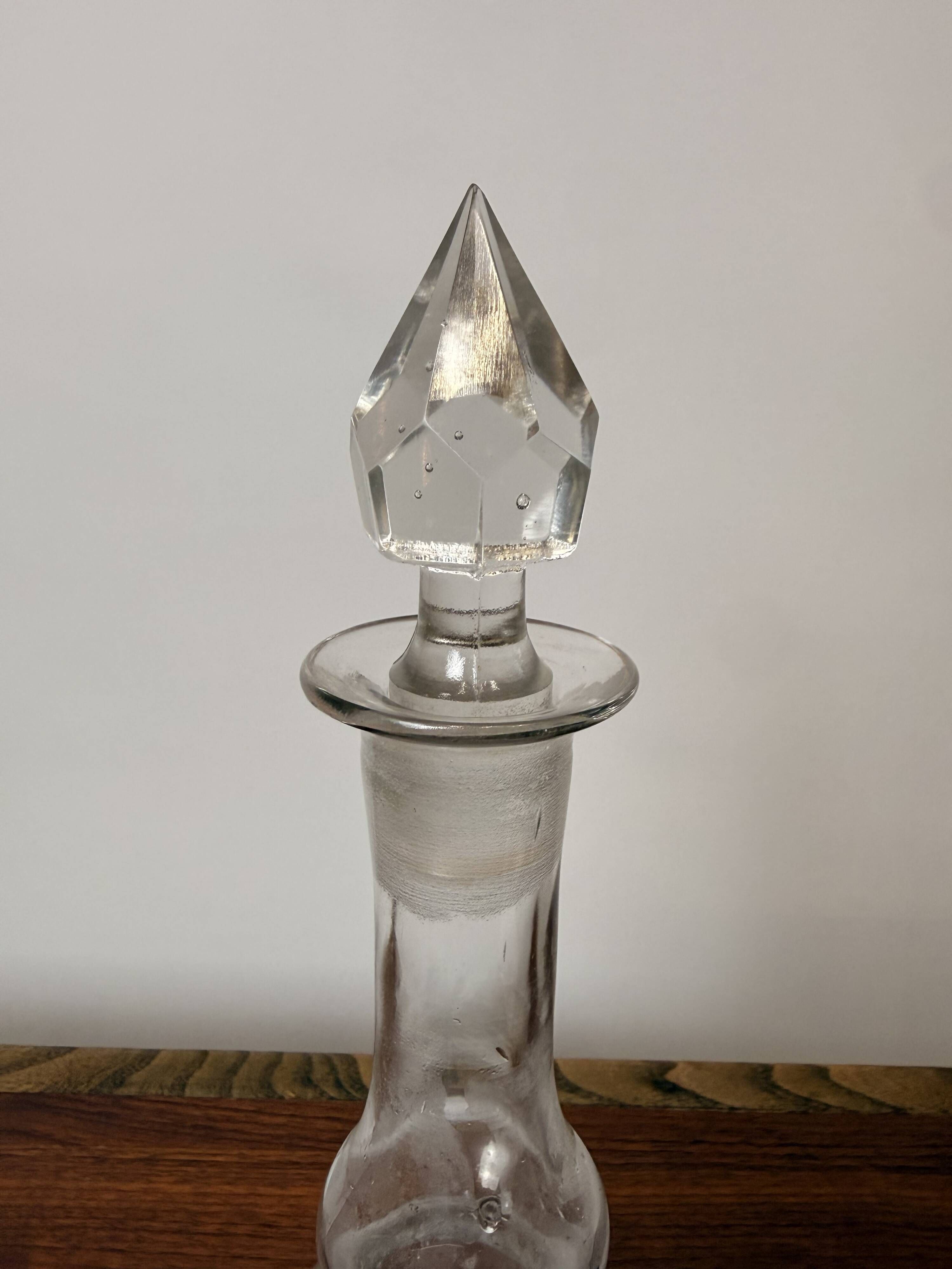 Carafe ancienne Legras – Verre émaillé – Art Nouveau