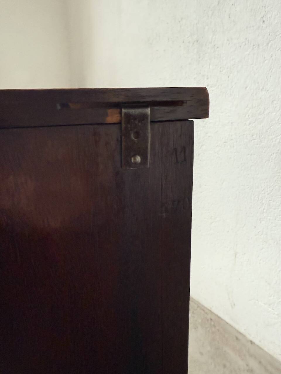 Dudouyt bedside table, oak, 1940.