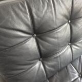 Banquette cuir noir  60's