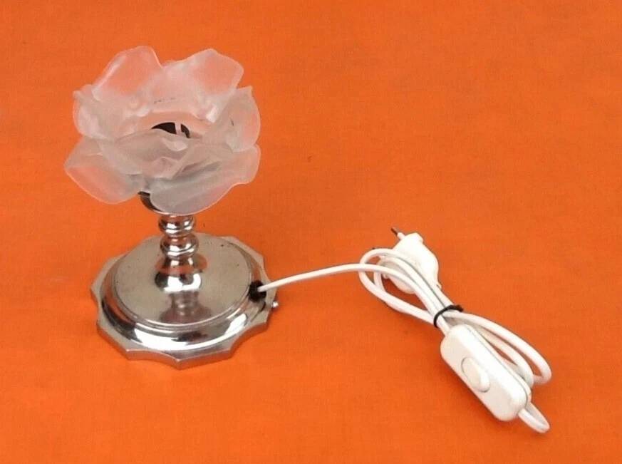 Epoque Art Déco Lampe à poser métal chromé