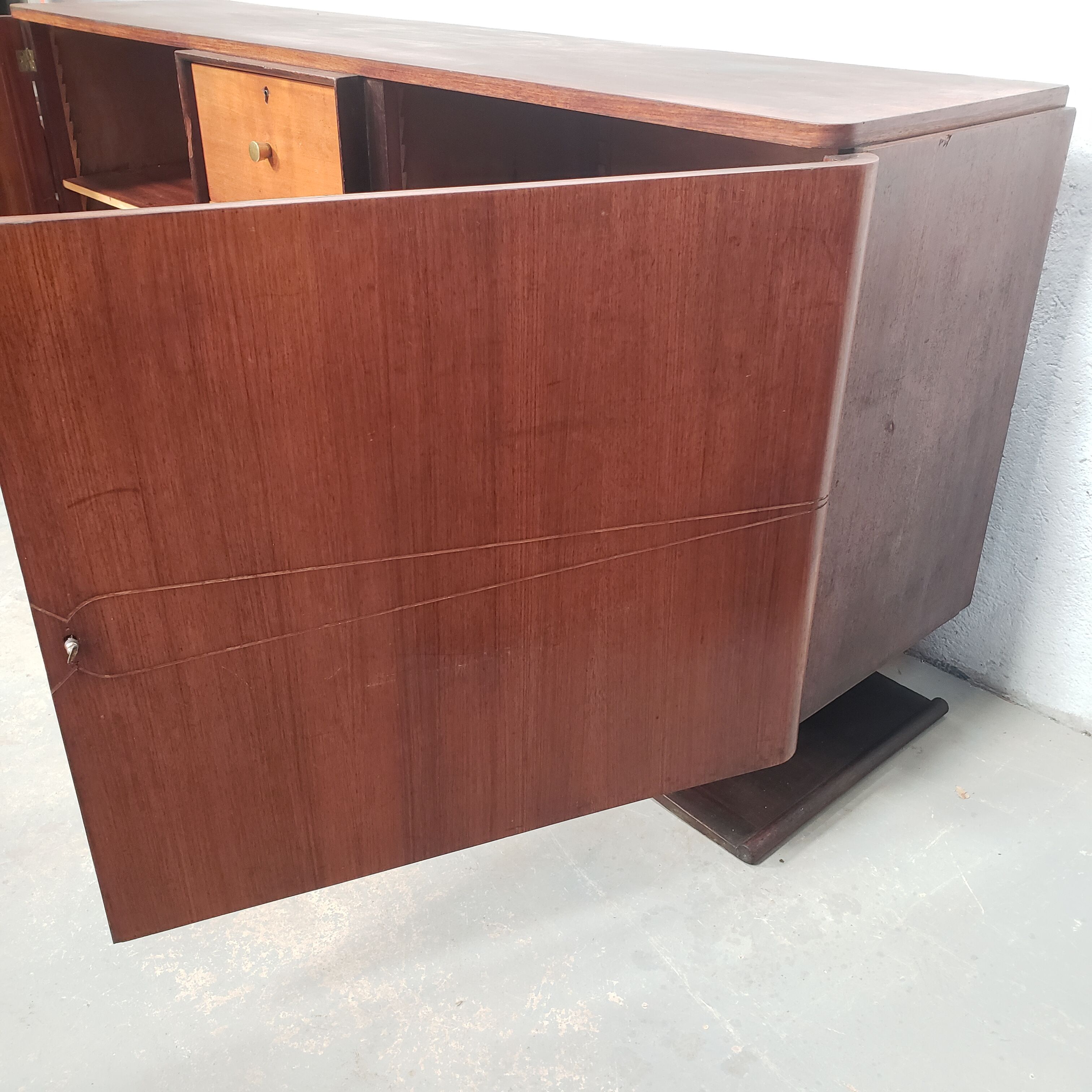 Enfilade art deco in vintage rosewood