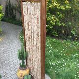 Screen vintage wood & fabric flower 1940