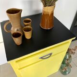 Old yellow vintage jam maker