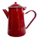 Cafetière émaillée rouge