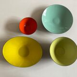 Herbert Krenchel set of 4 bowls for Krenit Denmark, 1960