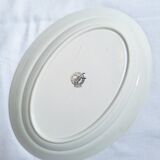 Green oval shallow dish Moulin des Loups