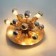 Brass sputnik wall light by Sa Boulanger