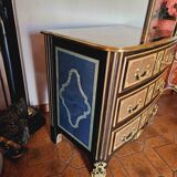Small St Louis XIV curved chest of drawers Maison Jansen