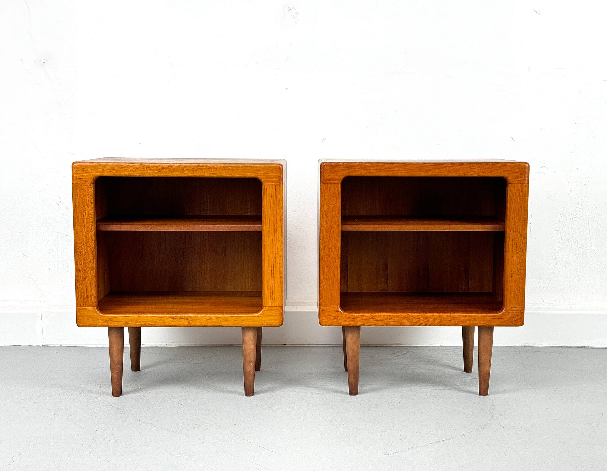 Set of 2 Danish Teak Nightstand by CFC Silkeborg, 1980s