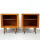 Set of 2 Danish Teak Nightstand by CFC Silkeborg, 1980s