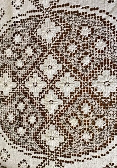 60/70 Italy fashion table made hand woven embroidered