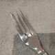 Silver-plated metal stew fork by Christofle silversmiths, Atlas model