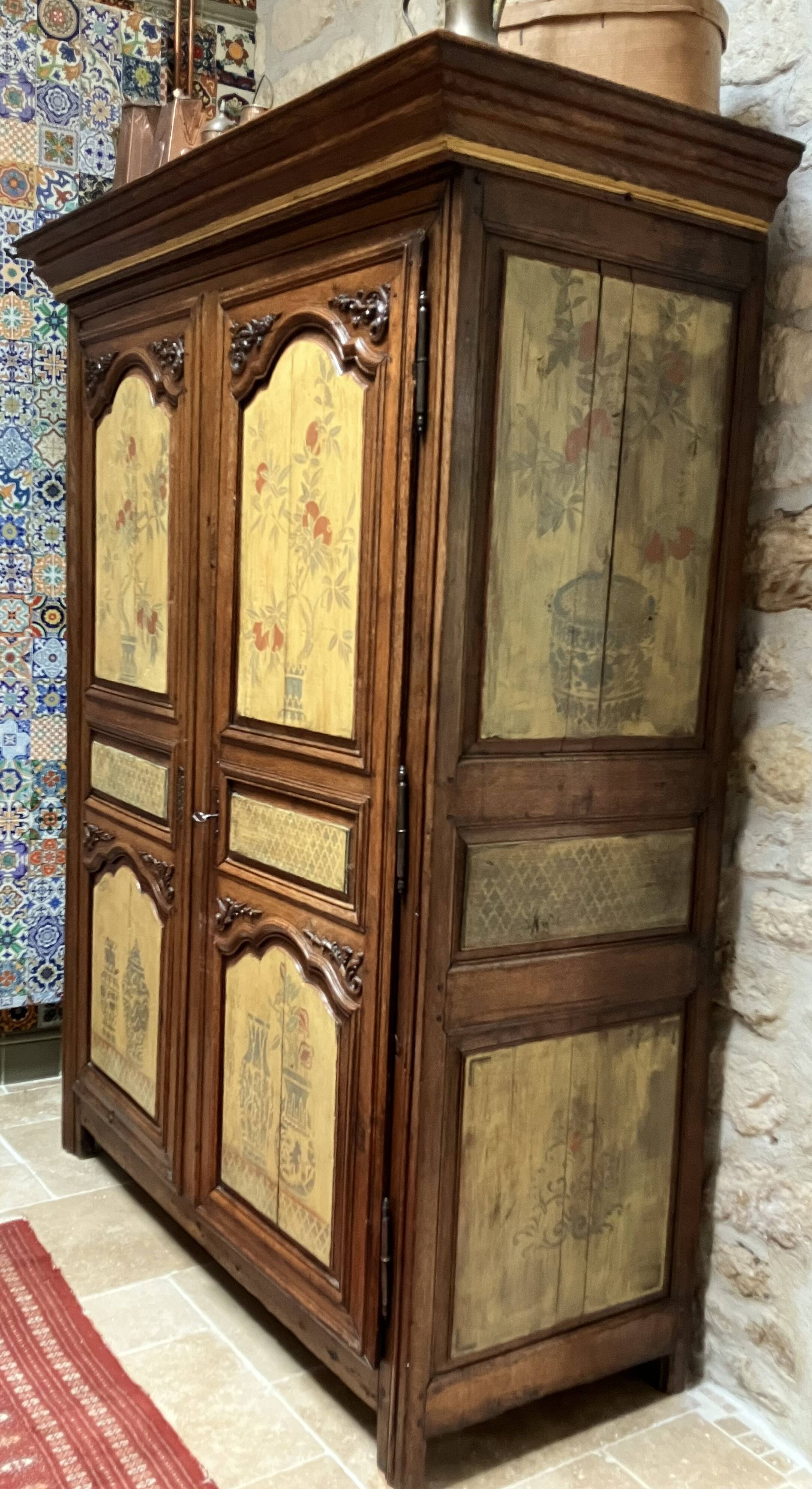 Beautiful decorated wardrobe