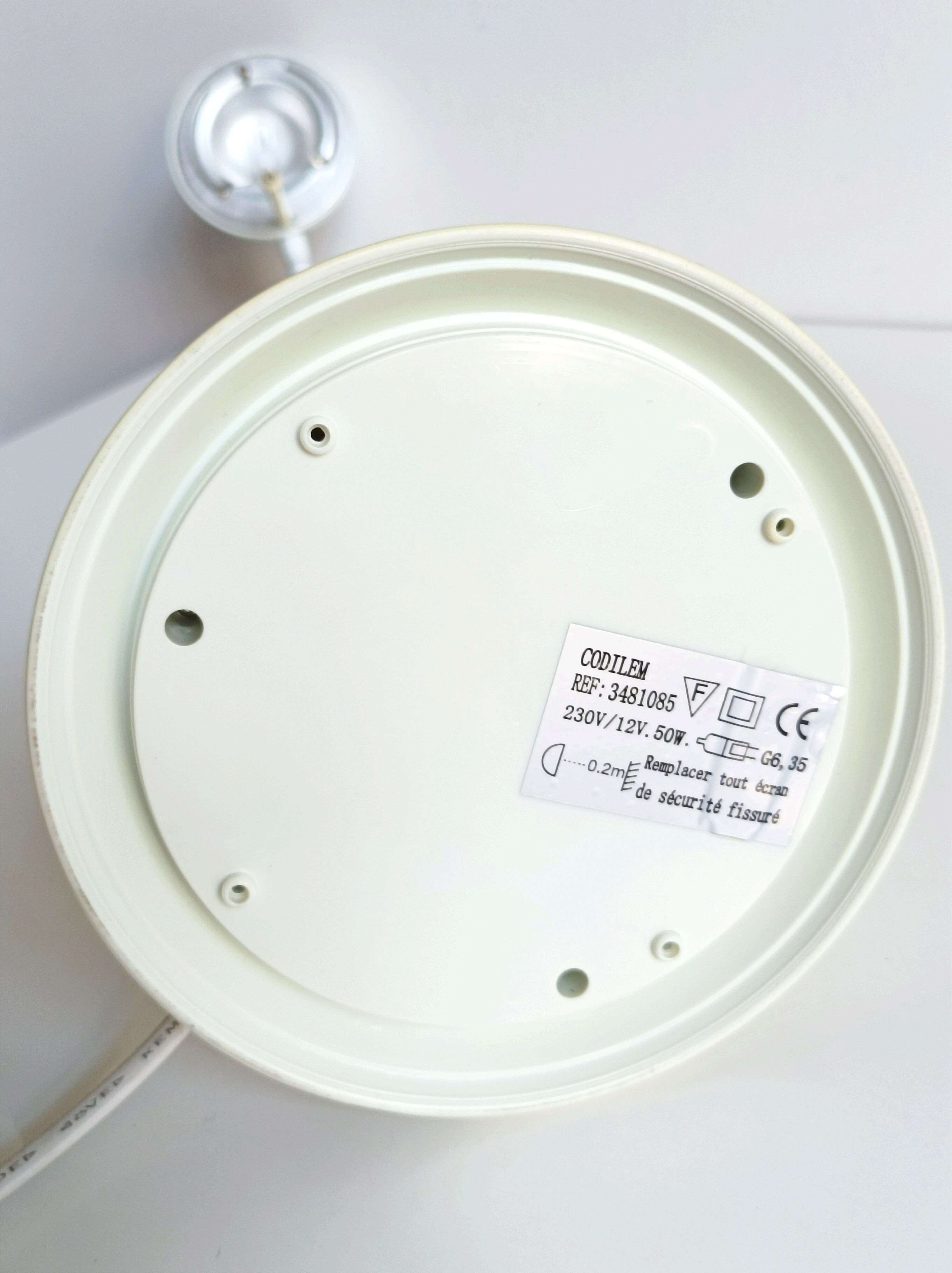 Vintage two-tone flexible lamp codilem 70s/80s