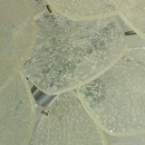 Mid century pendant light with 30 acrylic discs like ice glass 1960s 1970s