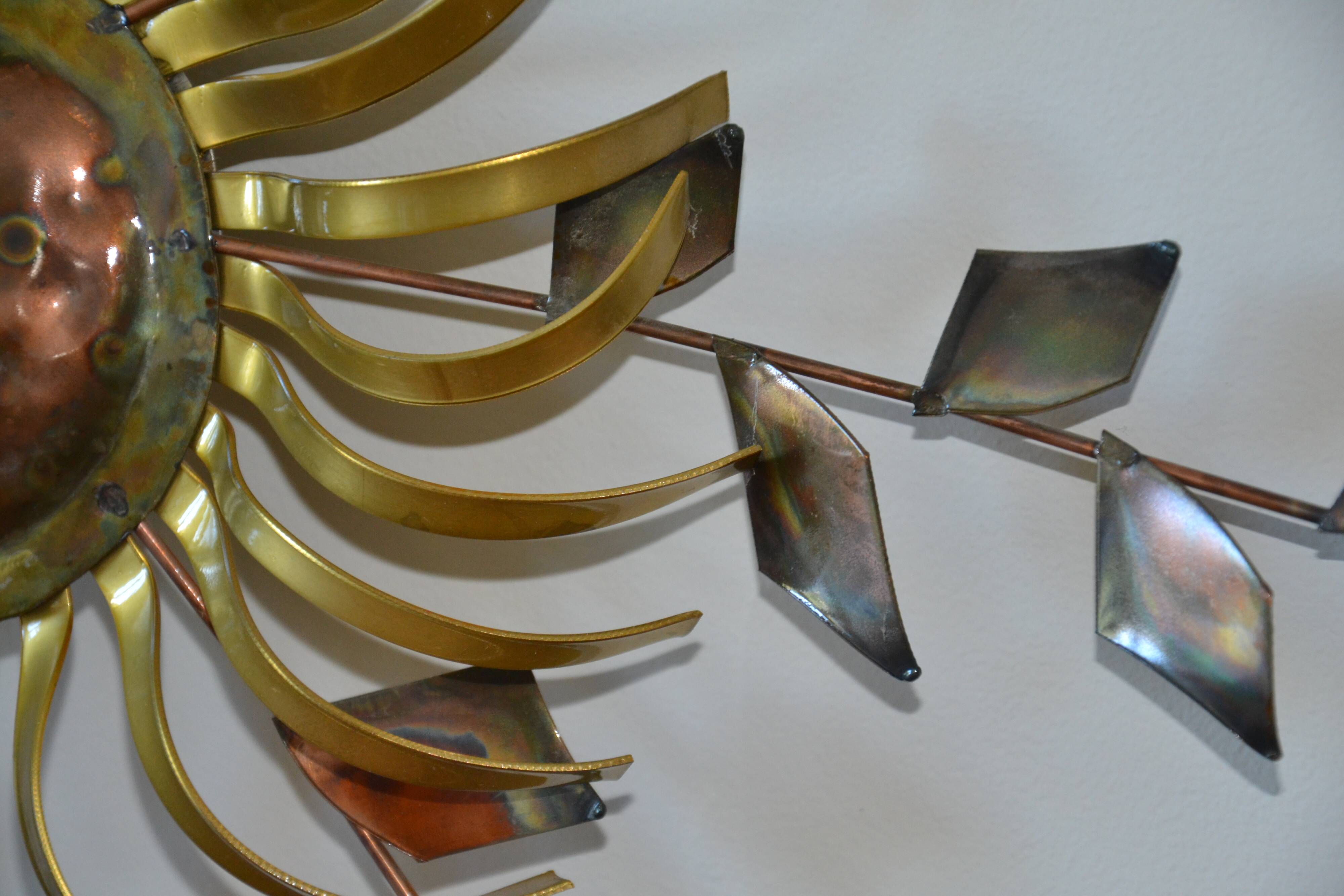 Chiseled metal sculpture