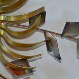 Chiseled metal sculpture