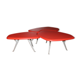 Set of 3 tables low Shu by Roderick Vos for Linteloo