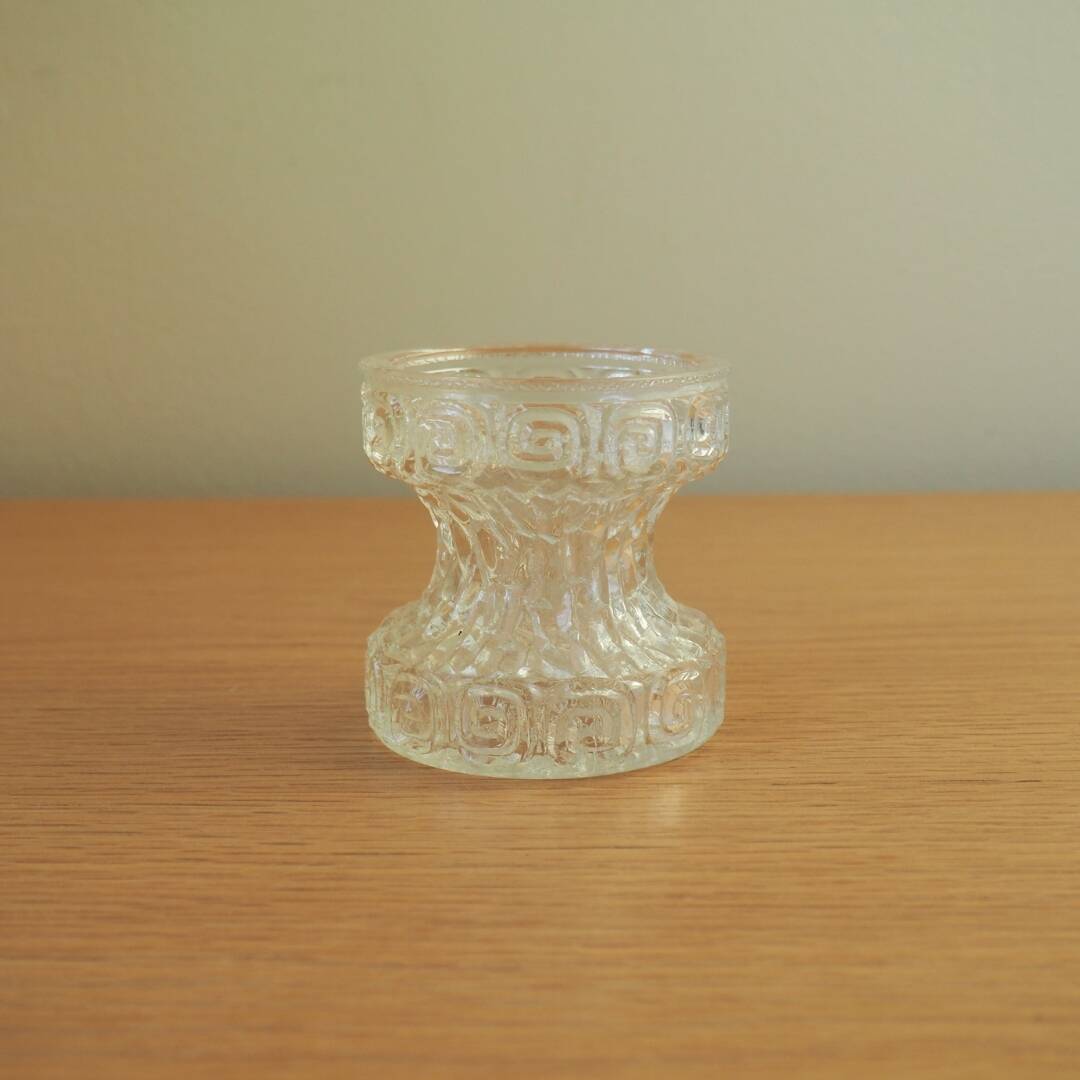 1970S Oberglas 'Carnival' Vase With Greek Pattern