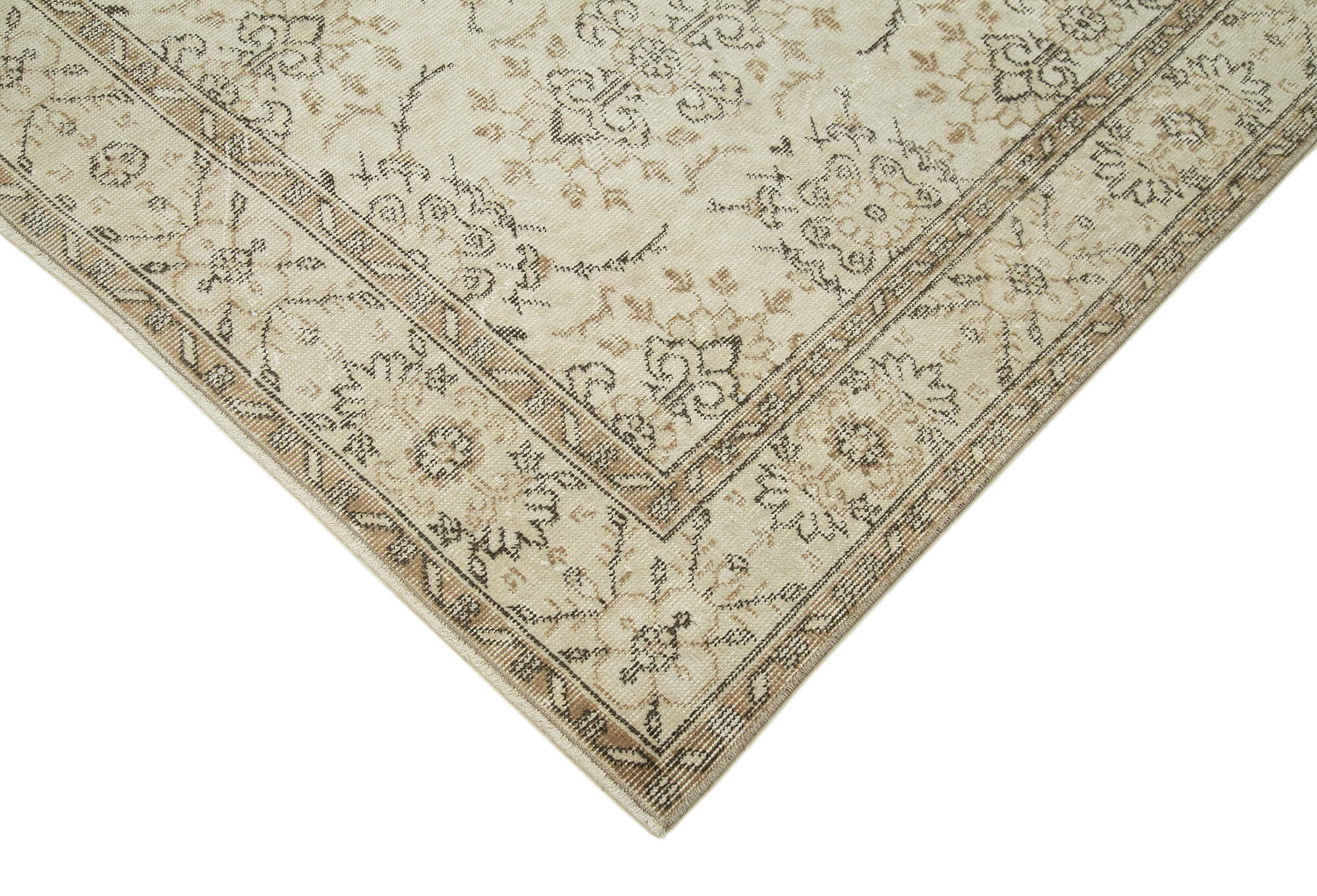 Handmade Wool Oriental Beige Rug 167 cm x 281 cm - 36758