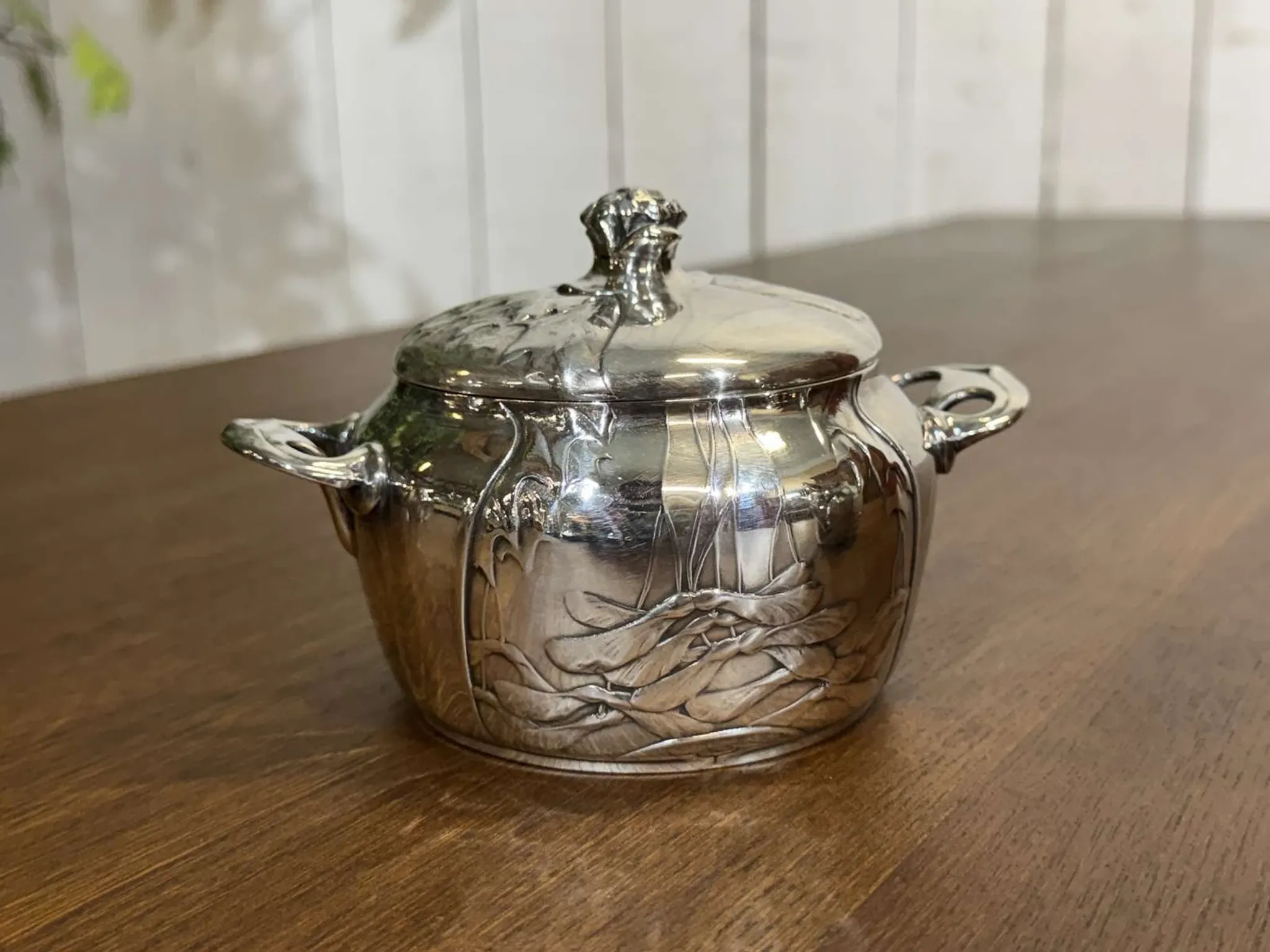 Art Nouveau silver-plated tea/coffee service, 4 pieces.