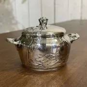 Art Nouveau silver-plated tea/coffee service, 4 pieces.