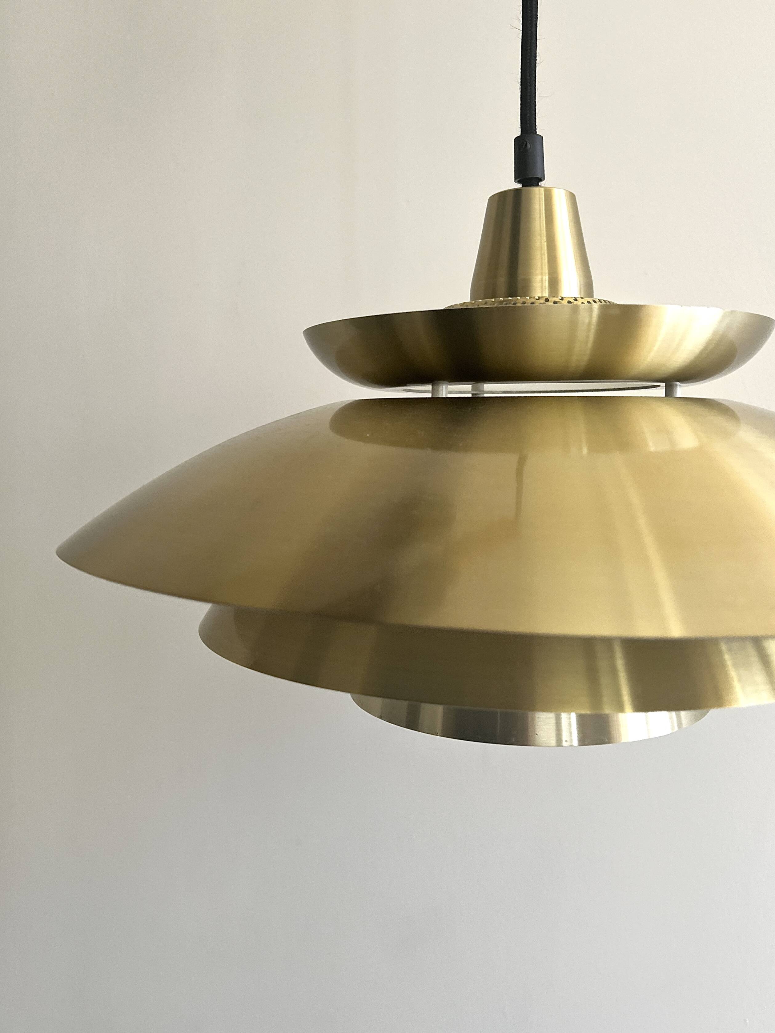 Vintage suspension by Bent Nordsted for Lyskaer, Denmark, 1960s.