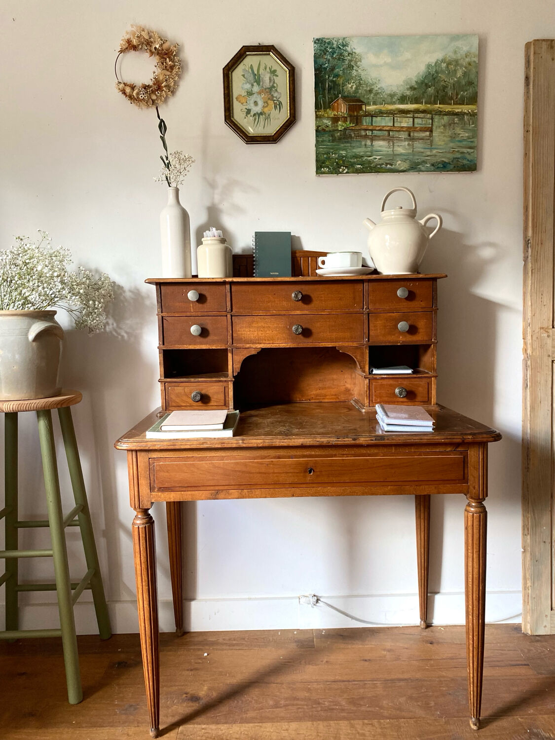 Vintage landscape oil on canvas