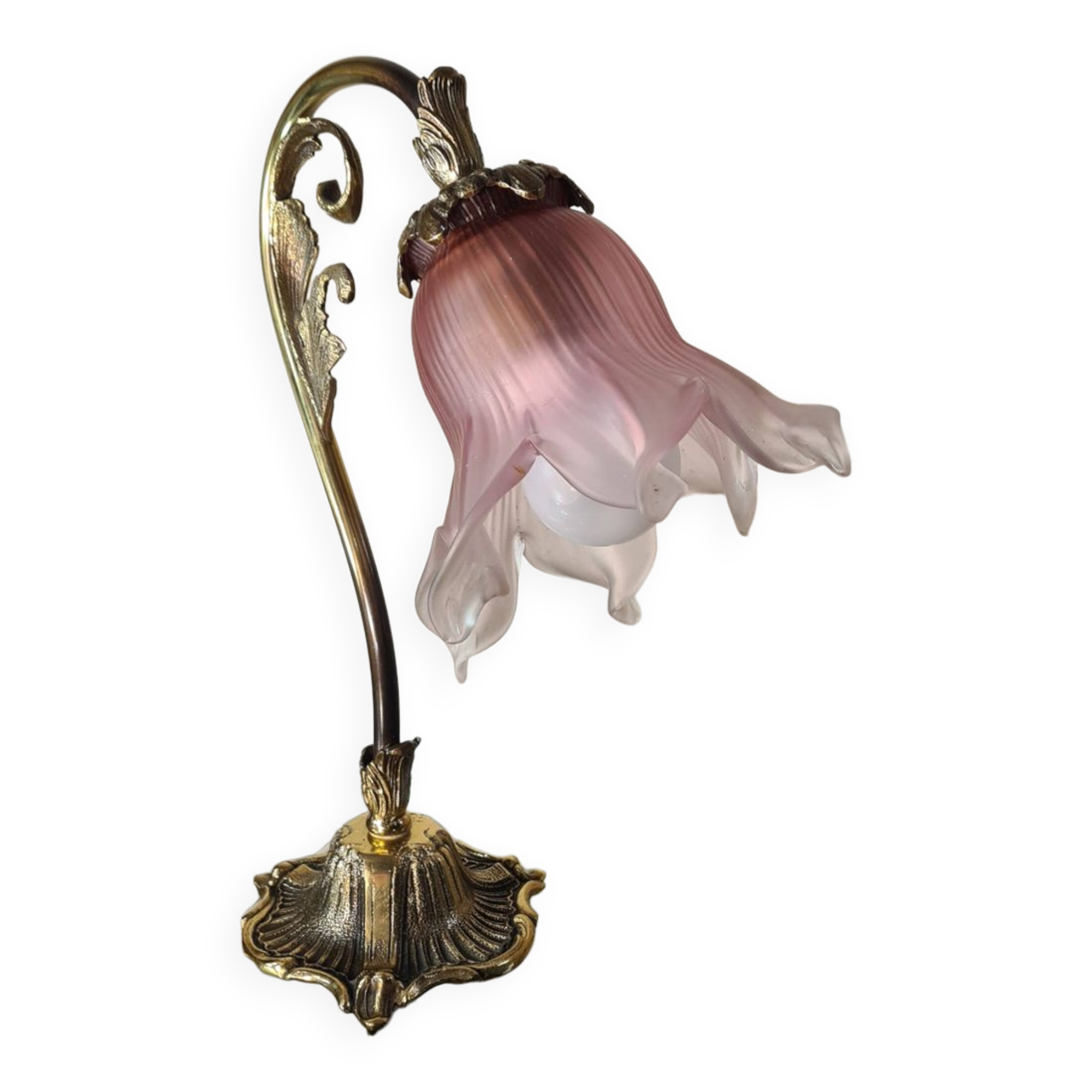 art nouveau bronze lamp