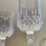 Set of 4 Arques Longchamp crystal glasses