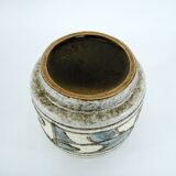 VEB Haldensleben GDR ceramic vase - vintage 60s