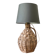 Vintage rattan Dame Jeanne lamp