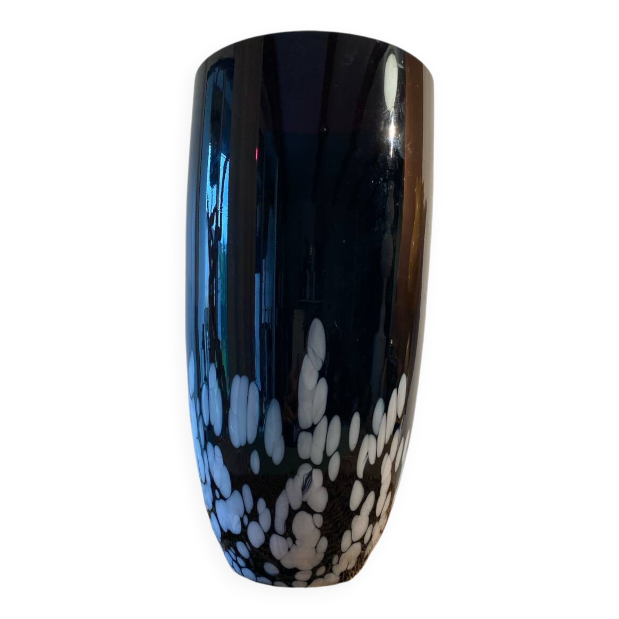Blown glass vase by krosno jozefina