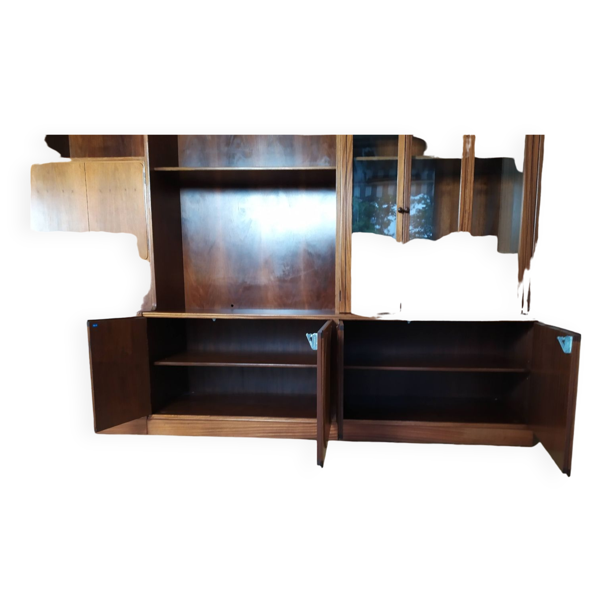 Vintage bookcase jacques hauville