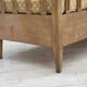 1970s, Swedish drop arm sofa/daybed, furniture fabric, oak wood.