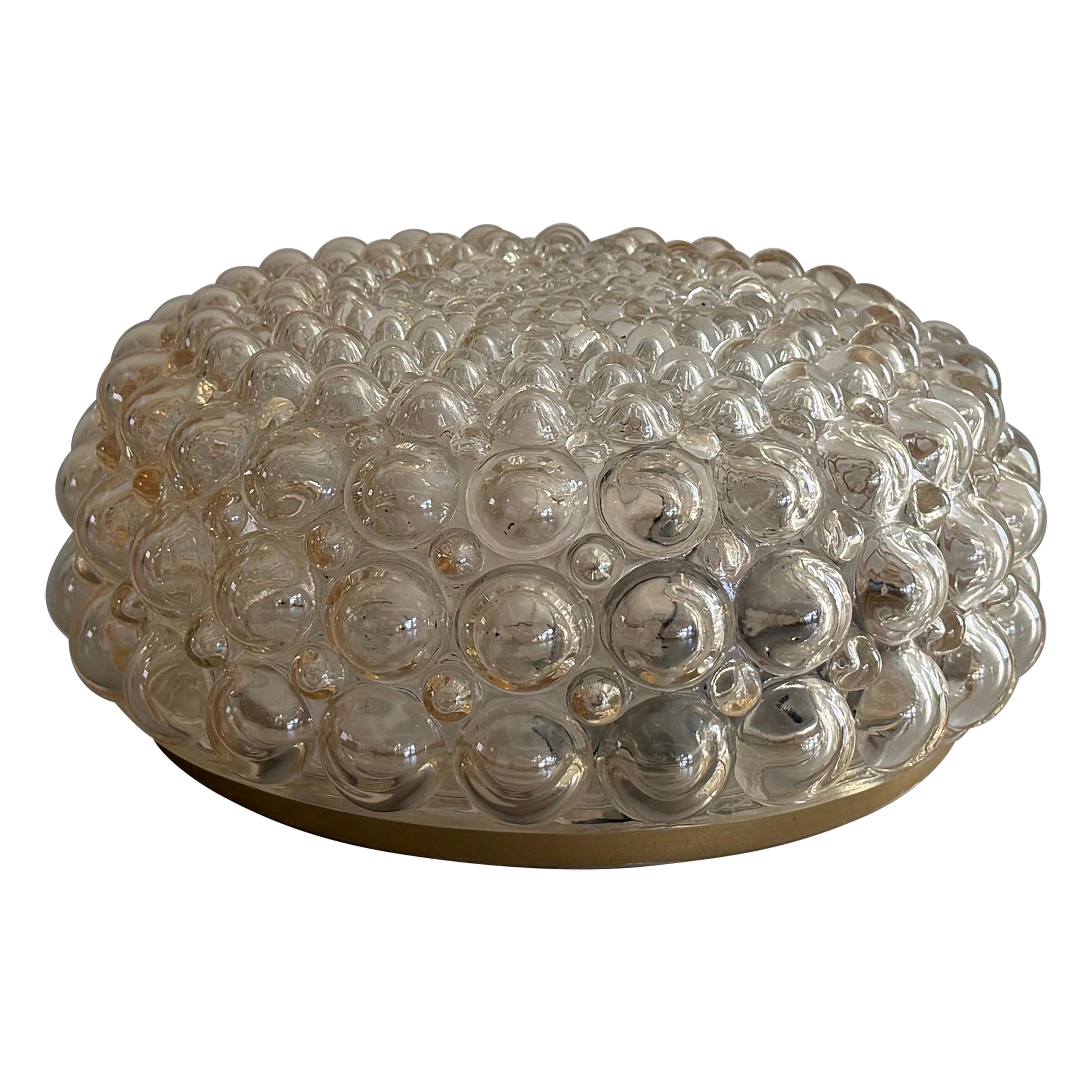 Boom 665 Model Bubble Glass Flush Mountains by Bega Limburg, 1960s, Germany