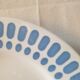 Suite of 5 flat plates Digoin Saarguemines